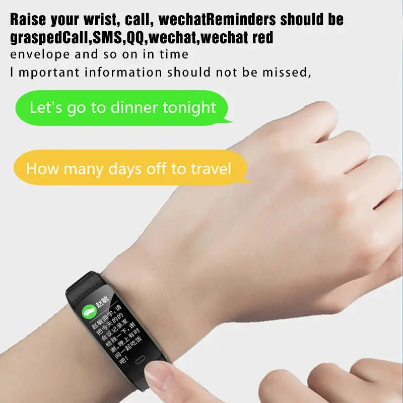 FOXBOX 2025 For All Smartphone Connections Smart Bracelet Fitness Sports Men Woman Band Couple Smartwatch Waterproof Watch LIGE by All Mart Bristol Ltd