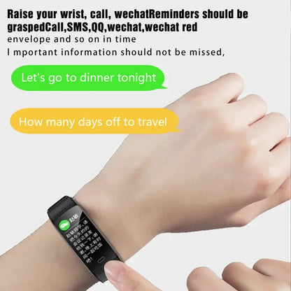 FOXBOX 2025 For All Smartphone Connections Smart Bracelet Fitness Sports Men Woman Band Couple Smartwatch Waterproof Watch LIGE by All Mart Bristol Ltd