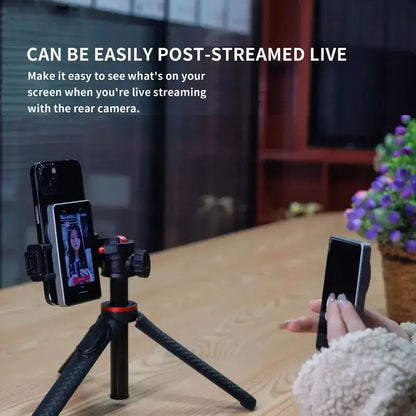 Magnetic Cell Phone Vlog Self Timer Monitor Screen Using Rear Camera Monitor For Live Streaming Creating Content Self-Timer by All Mart Bristol Ltd