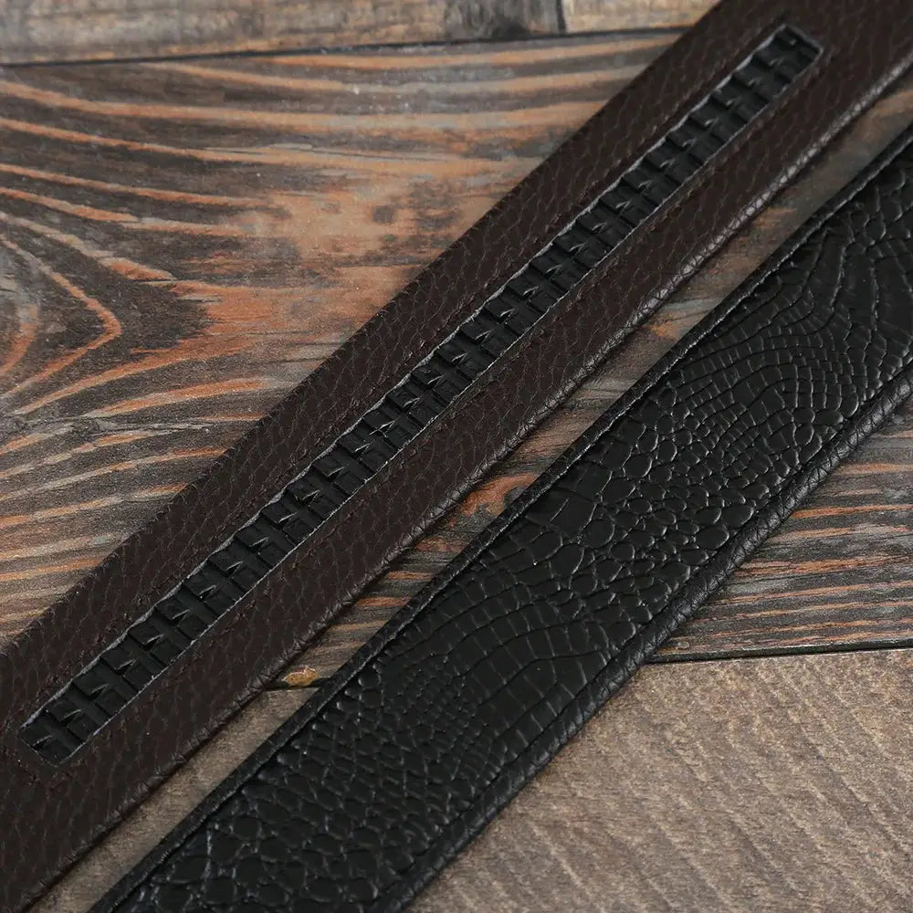 2022 New Luxury Genuine Leather Belt Men's Automatic Buckle Cowhide Leather Belt High-end Youth Business All-match Waistband by All Mart Bristol Ltd