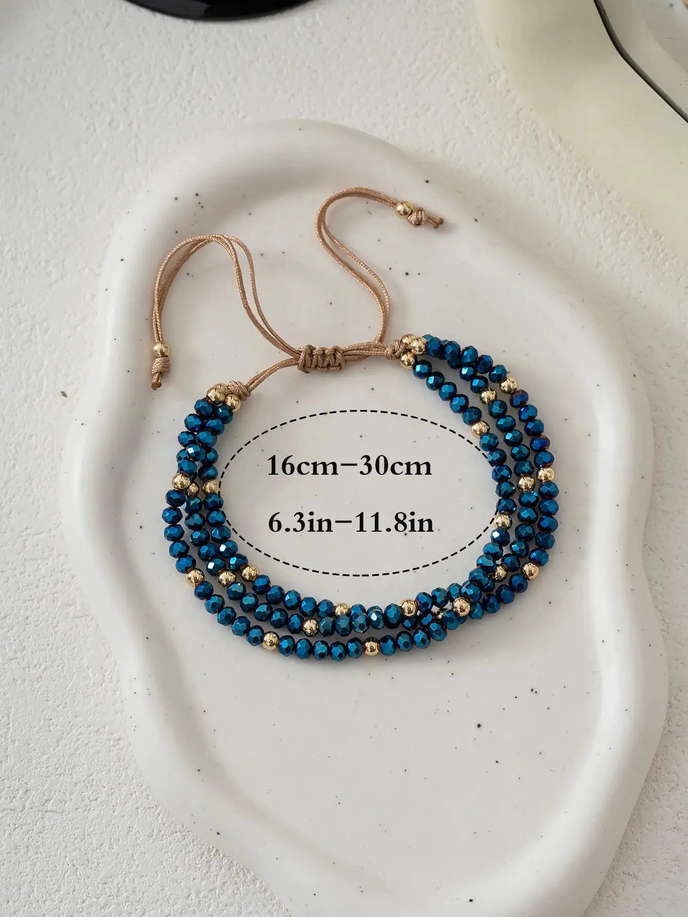 Bohemian handmade colorful crystal beaded bracelet for women's vacation party jewelry by All Mart Bristol Ltd