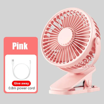 Portable Mini Hand Clip Fan USB Quiet Desktop Electric Fan High Quality Student Dormitory Small Cooling Ventilador fan Air Coole by All Mart Bristol Ltd