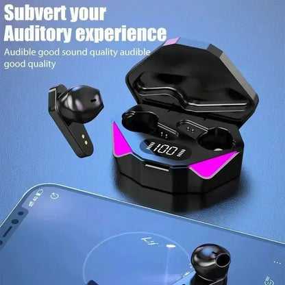 TWS X15 Earphones Bluetooth Wireless Gamer Headphones 65ms Low Latency Earbuds Fone Gamer Headset Gamer with Mic by All Mart Bristol Ltd