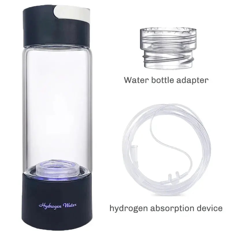 Hydrogen-Rich Water Cup Portable Electric Hydrogen Rich Water Generator Bottle Titanium Quality Filter Healthcare Water Cup USB by All Mart Bristol Ltd
