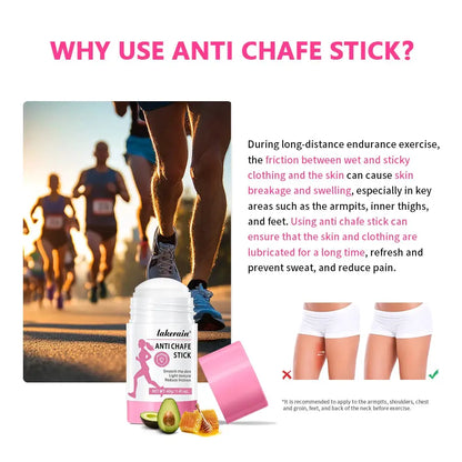 Lakerain Anti-friction Cream Stick Before Exercise to Prevent Muscle Friction Body Lubricant Anti-chafing Cream Stick by All Mart Bristol Ltd