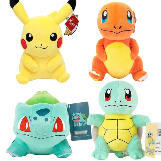 Pokemon Plush Toy High Quality With Tag Anime Cartoon Pikachu Charmander Squirtle Bulbasaur Stuffed Doll Gift For Kids Children by All Mart Bristol Ltd