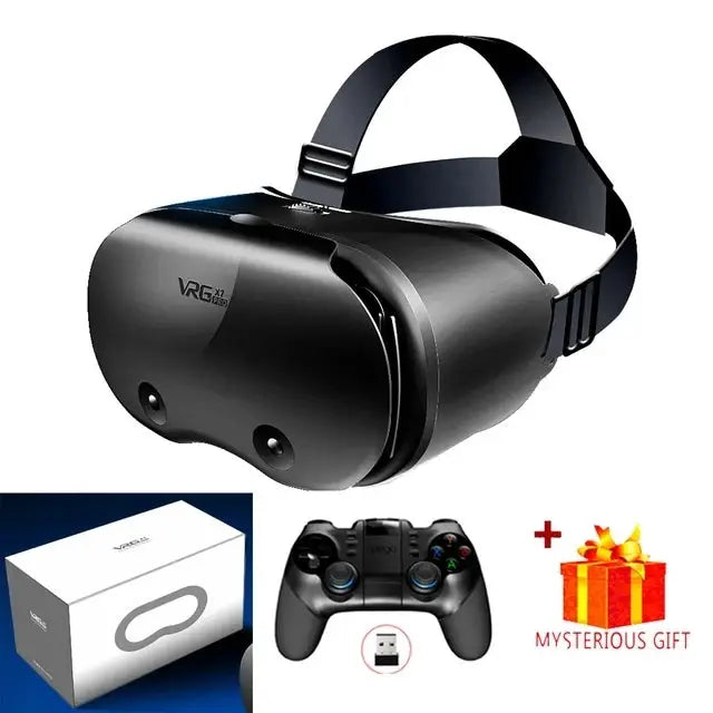 3D Virtual Reality VR Glasses For iPhone Android Smartphone Cell Mobile Phone Helmet Headset Wirth Real Lenses Goggles Devices by All Mart Bristol Ltd