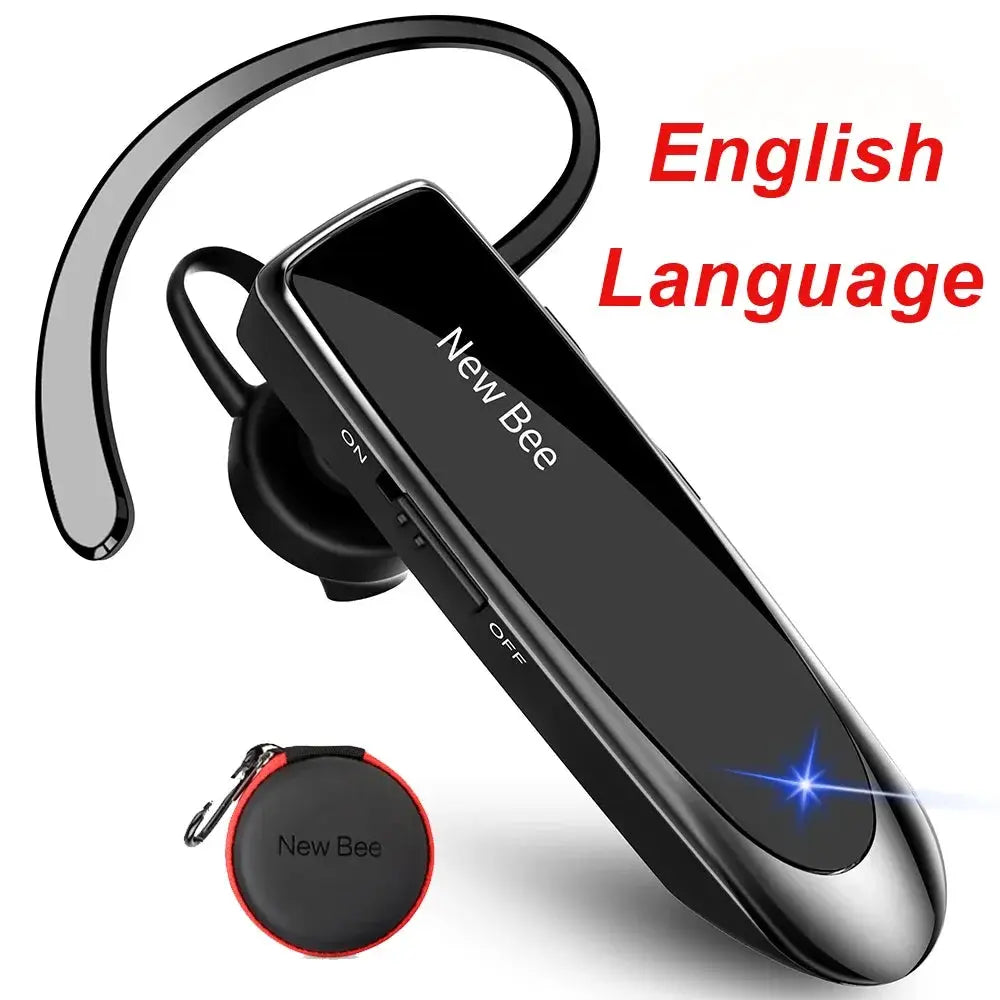 New Bee Bluetooth Wireless Headset Earbuds Earphones With Micro Ear Hook Handsfree for Driving Business Headphones by All Mart Bristol Ltd