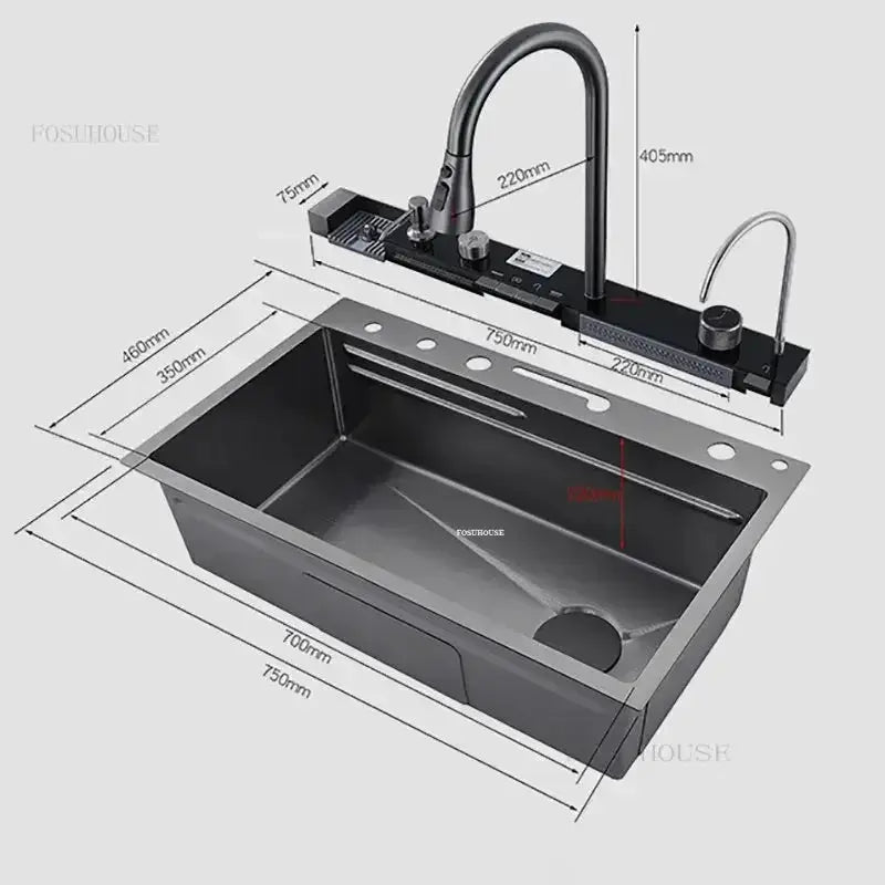 Large Stainless Steel Honeycomb Kitchen Sink Single Basin by All Mart Bristol Ltd
