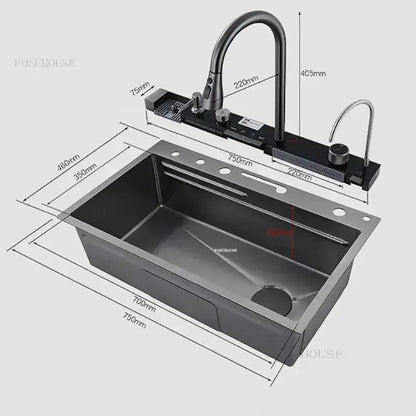 Large Stainless Steel Honeycomb Kitchen Sink Single Basin by All Mart Bristol Ltd