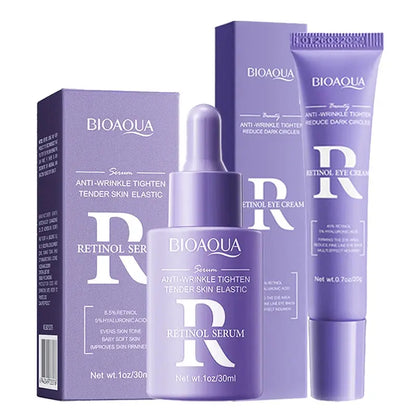 BIOAQUA Vitamin C Skin Care Kit Moisturizing Face Serum Anti-Aging Anti Dark Circles Eye Cream Facial Eyes Travel Size Skin Care by All Mart Bristol Ltd