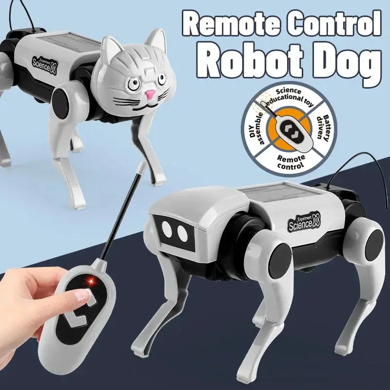 Rc Robot Children's Remote Control Mechanical Dog Toy Science Teaching Diy Assembling Model Electric Set Toys for Boys Kids Gift by All Mart Bristol Ltd