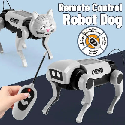 Rc Robot Children's Remote Control Mechanical Dog Toy Science Teaching Diy Assembling Model Electric Set Toys for Boys Kids Gift by All Mart Bristol Ltd