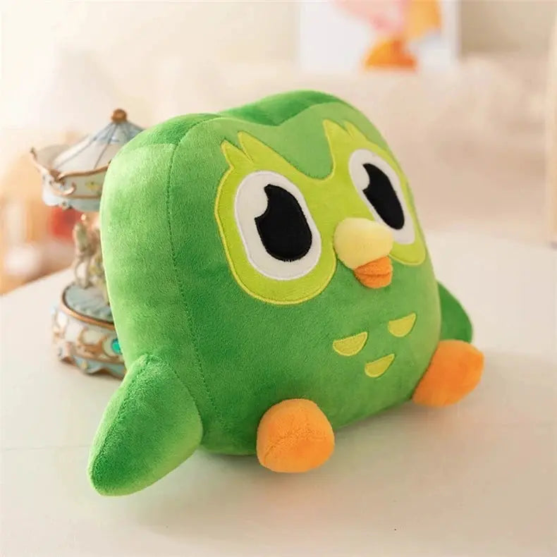 Green Duolingo Owl Plush Toy Duo Plushie Of Duo The Owl Cartoon Anime Owl Doll Soft Stuffed Animal Toy Children Birthday Gift by All Mart Bristol Ltd