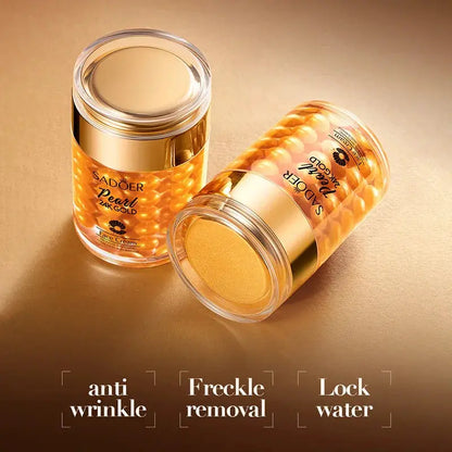 SADOER 24K Golden Pearl Collagen Face Cream Moisturizing Brightening Hydrating Firming Facial Cream Face Skin Care Products by All Mart Bristol Ltd