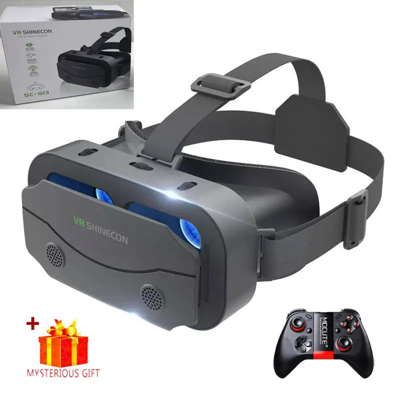 VR Glasses Virtual Reality Headset Viar Devices Helmet 3D Lenses Smart Goggles For Smartphones Phone Mobile Gogle Game Accessory by All Mart Bristol Ltd