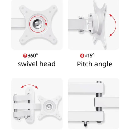 Retractable Universal TV Mounts Wall Mount Bracket Load Up to 15KG For 14 to 37 inches LCD Monitor TV Stand Expansion Bracket by All Mart Bristol Ltd