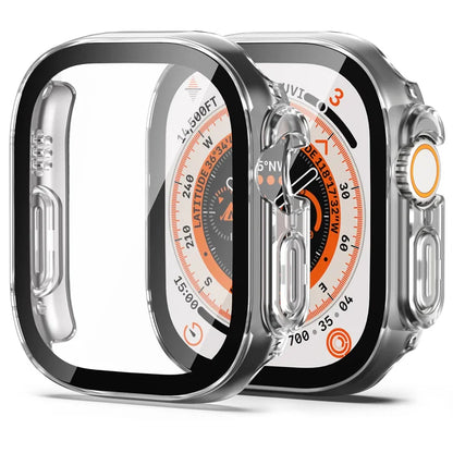 Glass+case For Apple Watch Ultra 49mm PC Bumper+Screen Protector Tempered luxury box Cover for apple watch ultra 2 Accessories by All Mart Bristol Ltd