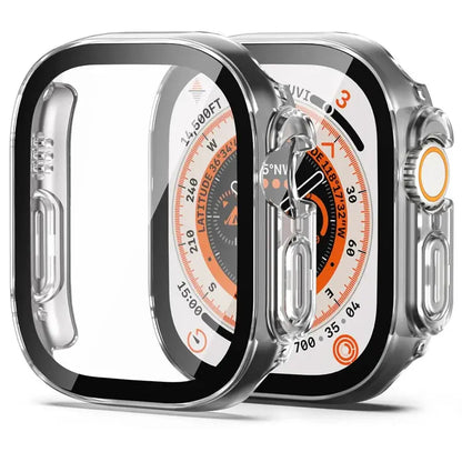 Glass+case For Apple Watch Ultra 49mm PC Bumper+Screen Protector Tempered luxury box Cover for apple watch ultra 2 Accessories by All Mart Bristol Ltd
