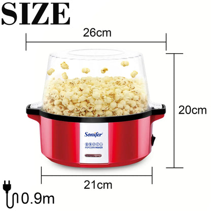 Sonifer Hot Air Popcorn Maker Oil Free Snack Machine by All Mart Bristol Ltd