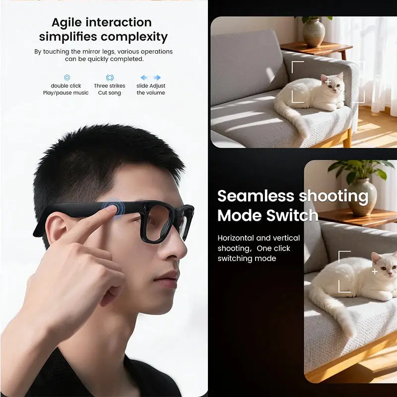 2026 Smart Glasses HD Photo Video OpenAI Record Translation Touch Photochromic Lenses Bluetooth Call Music Multifunction Glasses by All Mart Bristol Ltd