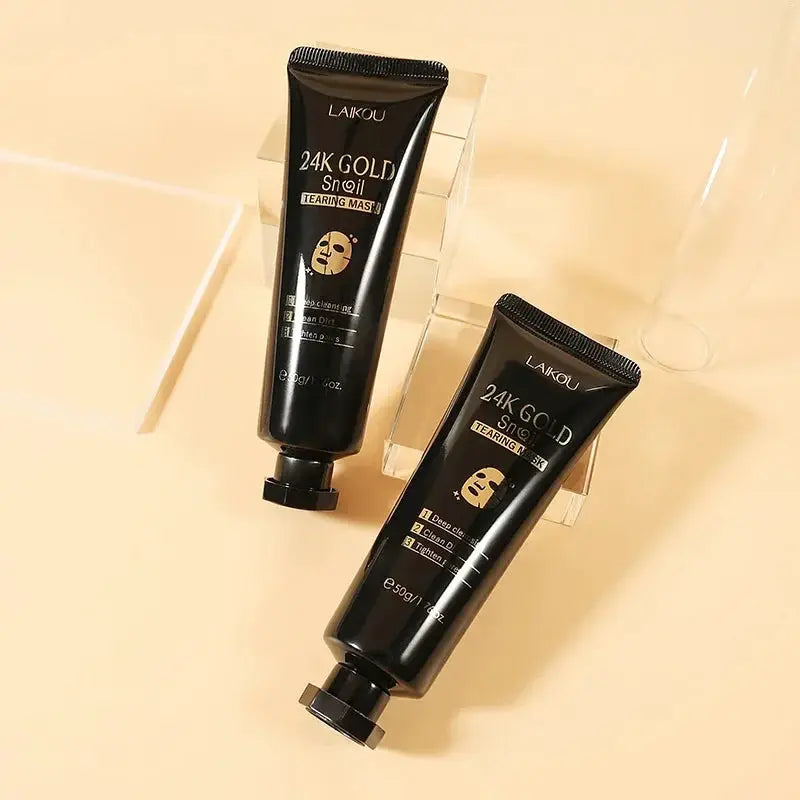 Laikou 24K Gold Snail Peel Off Mask Powerful Pore Cleaner Blackhead & Dirt Remover Detoxifying Facial Shining Skin Care 50g by All Mart Bristol Ltd