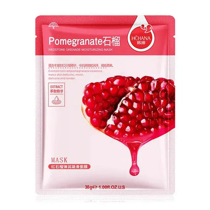 10pcs Natural Plant Facial Mask Moisturizing Oil Control Anti-Aging Fruit Aloe Korean Sheet Face Mask Beauty Skin Care Prodcuts by All Mart Bristol Ltd