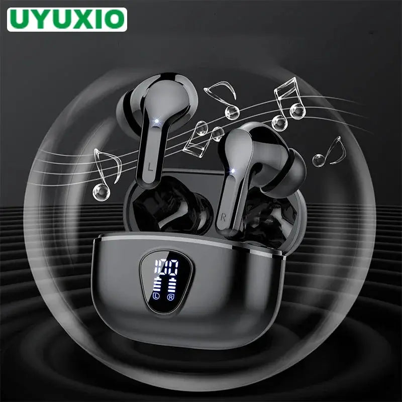 New Wireless Earbuds HiFi Stereo Headphones BT5.3 with ENC Noise Cancelling 48H LED Display Ear Buds IP7 Waterproof Earphones by All Mart Bristol Ltd
