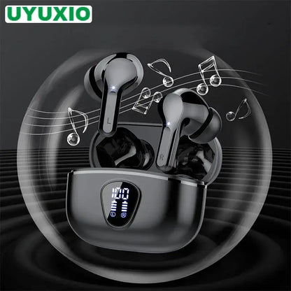 New Wireless Earbuds HiFi Stereo Headphones BT5.3 with ENC Noise Cancelling 48H LED Display Ear Buds IP7 Waterproof Earphones by All Mart Bristol Ltd