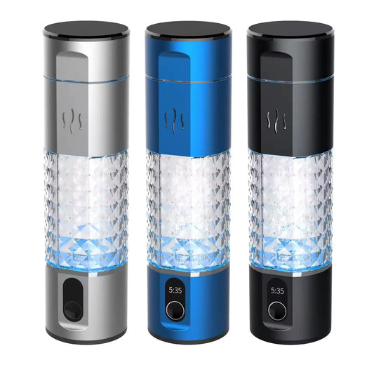 hydrogen water bottle 5000+ppb SPE/PEM hydroegn water flask rechargeable hydrogen water ionizer inhalation generator by All Mart Bristol Ltd