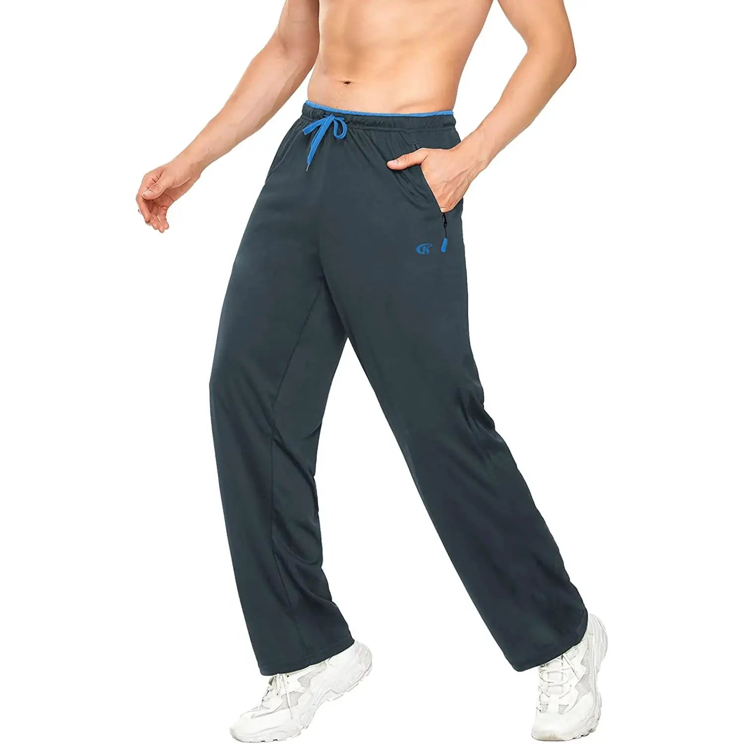 Men Sweatpants Running Sport Pants Drawstring Lightweight Solid Joggers Sport Streetwear Casual Breathable Trousers Tracksuit by All Mart Bristol Ltd