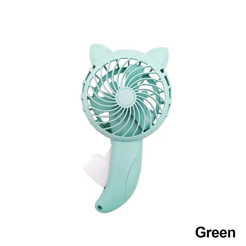 3 Colors Portable Handheld Fan Hand Pressure Fan Mini Portable Fan Without Battery Household Cute Fan Cooling Cartoon Held Fan by All Mart Bristol Ltd