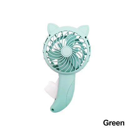 3 Colors Portable Handheld Fan Hand Pressure Fan Mini Portable Fan Without Battery Household Cute Fan Cooling Cartoon Held Fan by All Mart Bristol Ltd