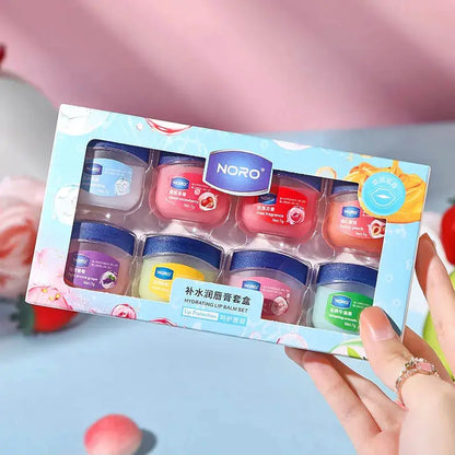4/6/8pcs Fruit Series Lip Balm Set Moisturizing Hydrating Non-sticky Anti-Cracked Lip Mask Lip Balm for Lips Care by All Mart Bristol Ltd