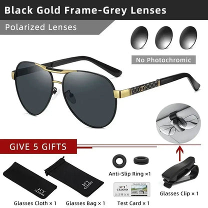 CLLOIO Top Brand Designer Photochromic Sunglasses Men Women Polarized Sun Glasses Chameleon Anti-glare Driving Oculos de sol by All Mart Bristol Ltd