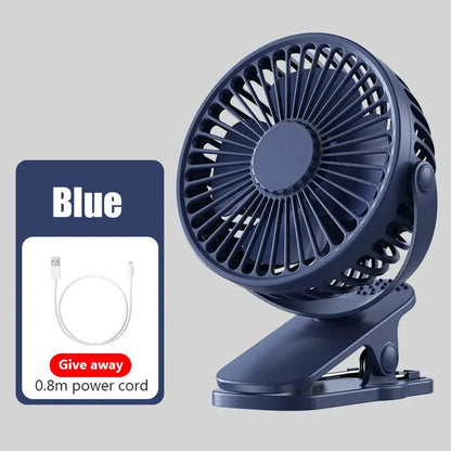 Portable Mini Hand Clip Fan USB Quiet Desktop Electric Fan High Quality Student Dormitory Small Cooling Ventilador fan Air Coole by All Mart Bristol Ltd