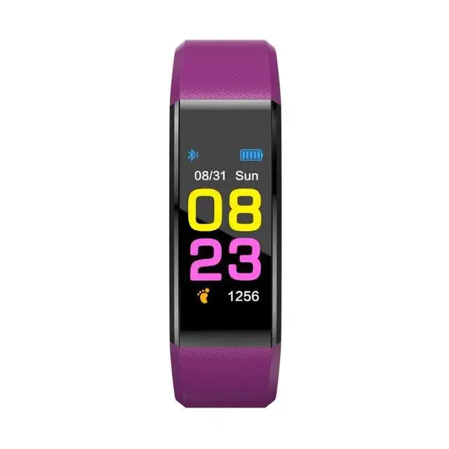 Smart Sports Bracelet Men and Women Pedometer Heart Rate Blood Pressure Fitness Tracker Smartwatch Bluetooth for iOS android+BOX by All Mart Bristol Ltd
