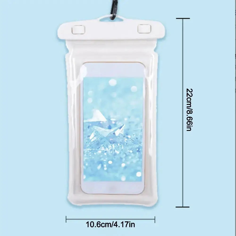 Transparent Waterproof Phone Case Touch Screen Under 7.0 inches Mobile Phone Cover with Lanyard Phone Sealed Bag Swimming&Diving by All Mart Bristol Ltd