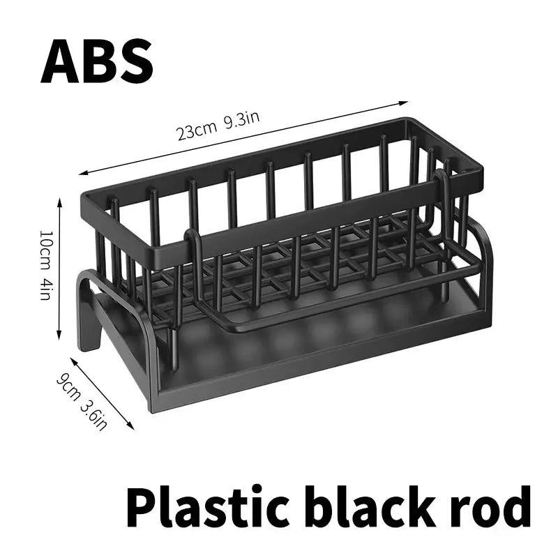 Stainless Steel Kitchen Sink Sponge and Dishcloth Drainage Rack by All Mart Bristol Ltd