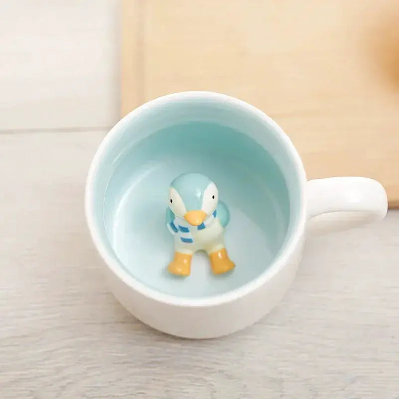 400ML Ceramic Mugs Creative Cute Cartoon Stereo Animal Milk Coffee Cups Couple Cups of Household Drinking Water Supplies by All Mart Bristol Ltd