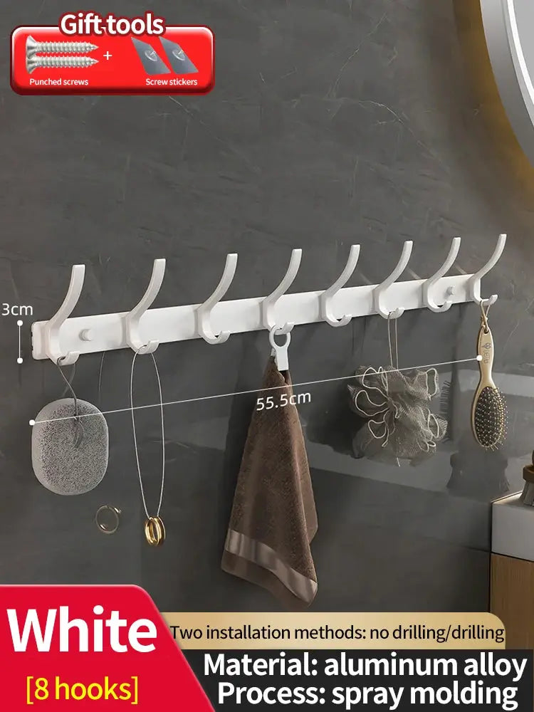 no drill Door Behind Hook Storage Wall Hanging Clothes Hanger Coat Hook Punch-free Hanger Bedroom Organizer Storage Kitchen Acce by All Mart Bristol Ltd