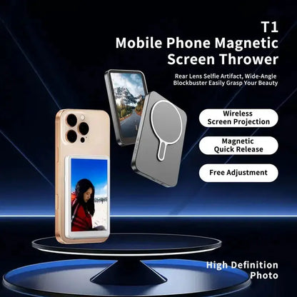 Magnetic Cell Phone Vlog Self Timer Monitor Screen Using Rear Camera Monitor For Live Streaming Creating Content Self-Timer by All Mart Bristol Ltd