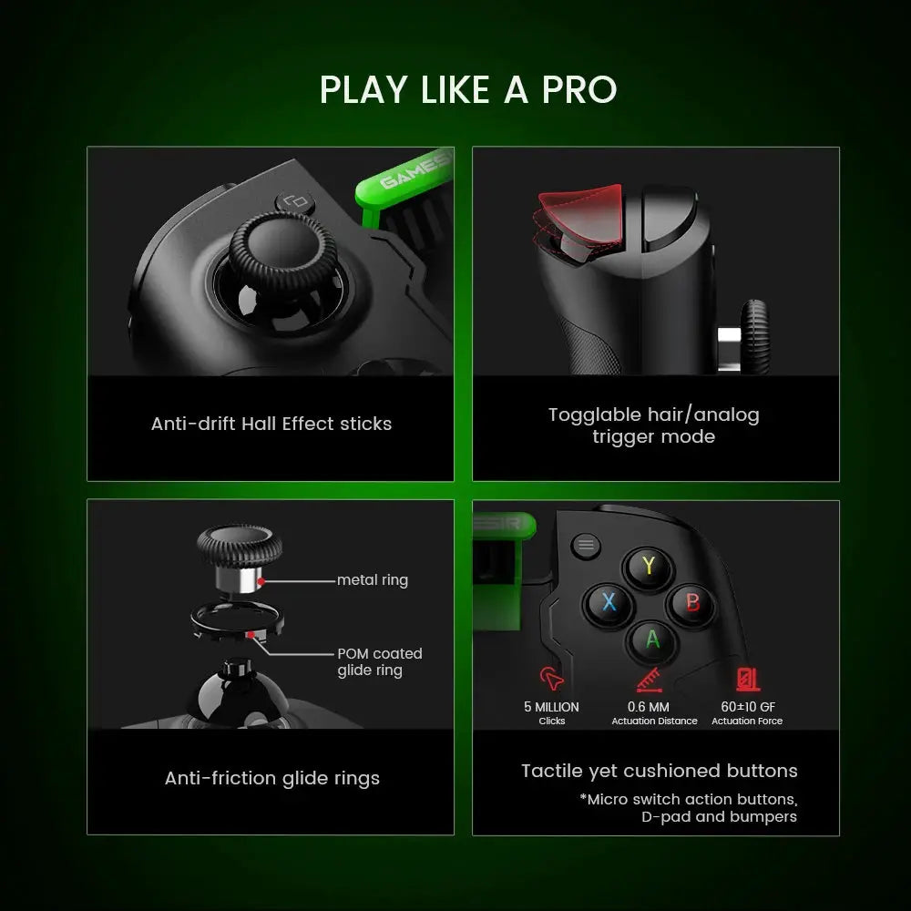 GameSir X4 Aileron Xbox Game Controller Hall Effect Gaming Gamepad for Xbox Game Pass, STADIA, xCloud, GeForce Now Cloud Gaming by All Mart Bristol Ltd