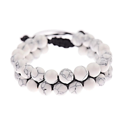 Fashion Men Bracelets Hematite Tiger Eye Double Layer Row Bracelets Pulsera Hombre Magnetic Health Protection Healing Bracelets by All Mart Bristol Ltd