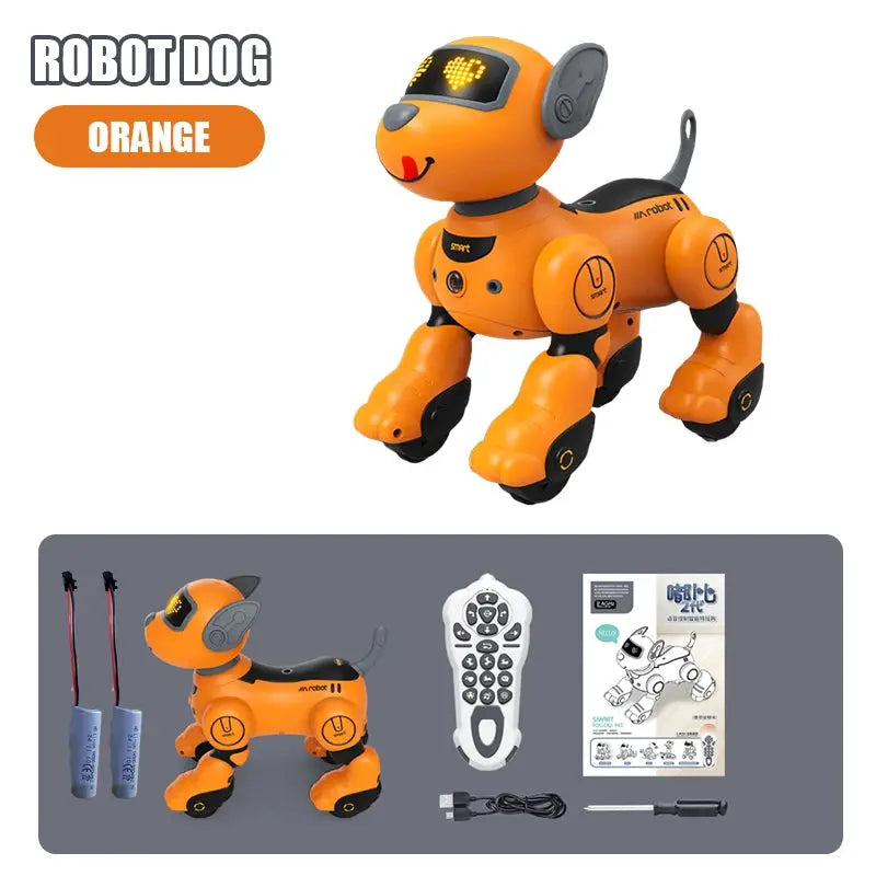 Robot Dog Intelligent Ai Programmable Smart Toys for Children Multi-Functional with Sound Led Eyes Dancing Electronic Pets Dog by All Mart Bristol Ltd