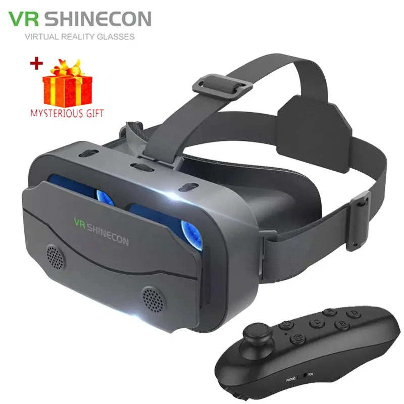VR Glasses Virtual Reality Headset Viar Devices Helmet 3D Lenses Smart Goggles For Smartphones Phone Mobile Gogle Game Accessory by All Mart Bristol Ltd