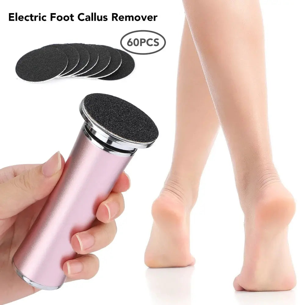 Electric Foot Callus Remover Foot Care File Heels Dead Skin Pedicure Tool Electronic Foot Grinder and Replacement Sandpaper by All Mart Bristol Ltd