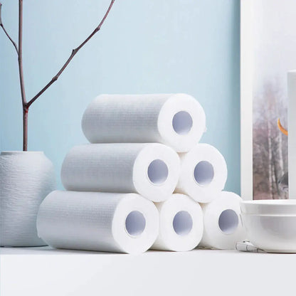 One roll Lazy rag wholesale absorbent thickening kitchen paper dry and wet dual-use oil-free disposable lazy rag by All Mart Bristol Ltd