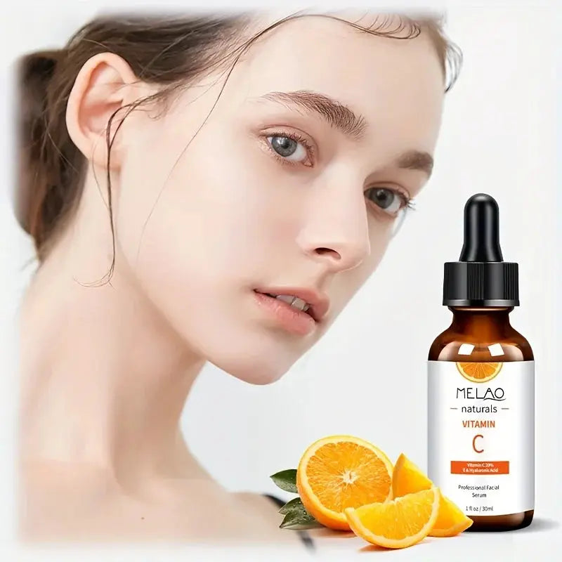 MELAO VITAMIN C SERUM Facial Serum with Vitamin C, Hyaluronic Acid, Vitamin E & More – Brightening Serum Even Skin Tone by All Mart Bristol Ltd