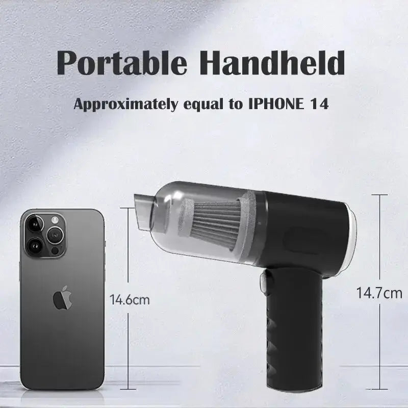 9000Pa Wireless Car Vacuum Cleaner USB Charging 1200mAh Portable Cleaning Appliance Mini Wet and Dry Vacuum Cleaner Household by All Mart Bristol Ltd